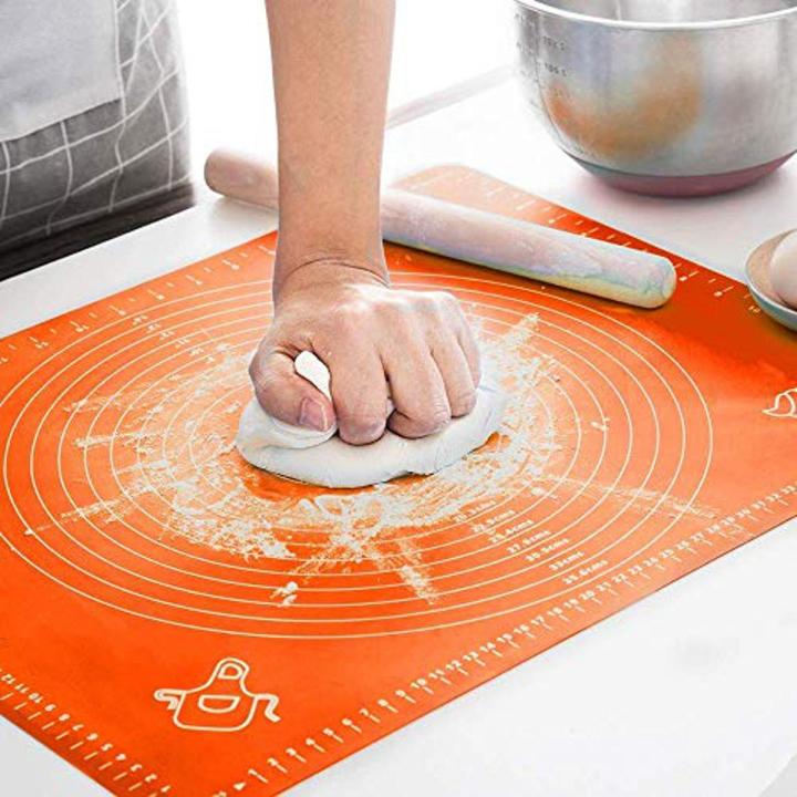 Silicone Roti Mat 50×40cm | Non-Stick Dough Kneading & Rolling Mat – Random Color