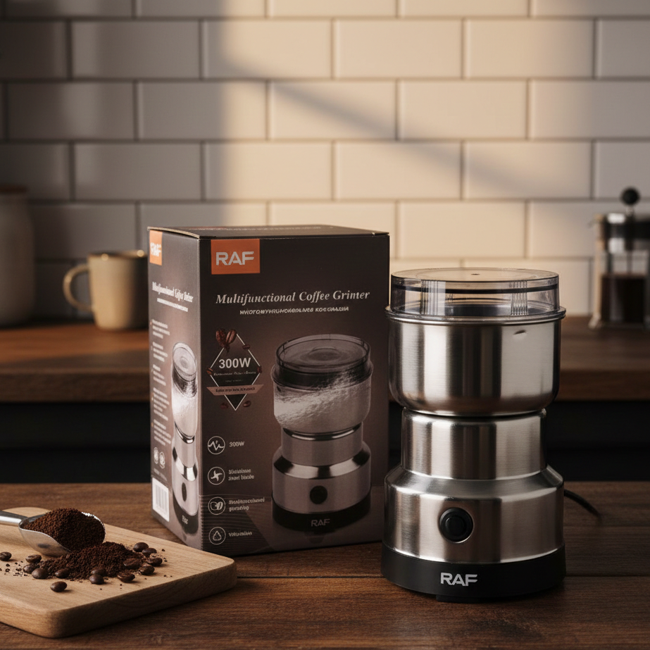 Electric Grinder 300W | Stainless Steel Blade | 85–100g Dry Spice & Coffee Grinder