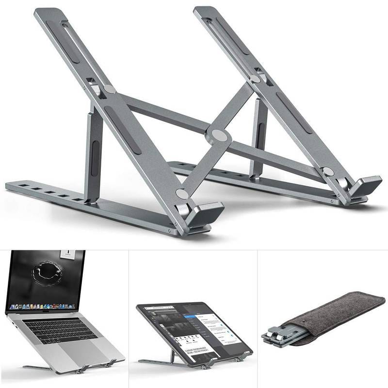 Speedx Foldable Adjustable Laptop Stand | Up to 18-Inch | Portable Ergonomic Cooling Bracket