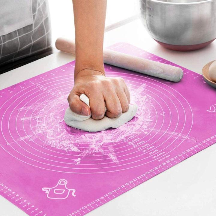 Silicone Roti Mat 50×40cm | Non-Stick Dough Kneading & Rolling Mat – Random Color