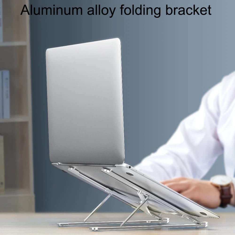 Speedx Foldable Adjustable Laptop Stand | Up to 18-Inch | Portable Ergonomic Cooling Bracket