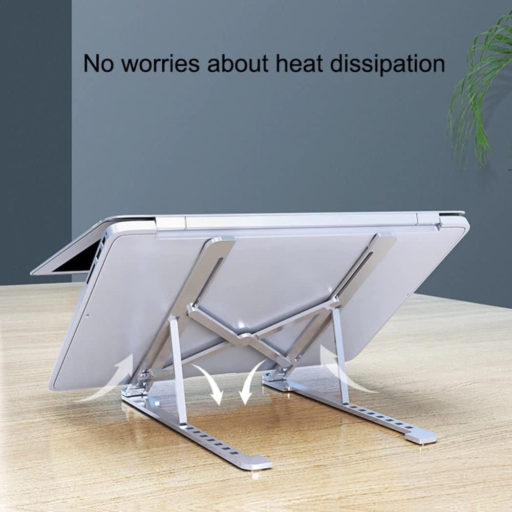 Speedx Foldable Adjustable Laptop Stand | Up to 18-Inch | Portable Ergonomic Cooling Bracket