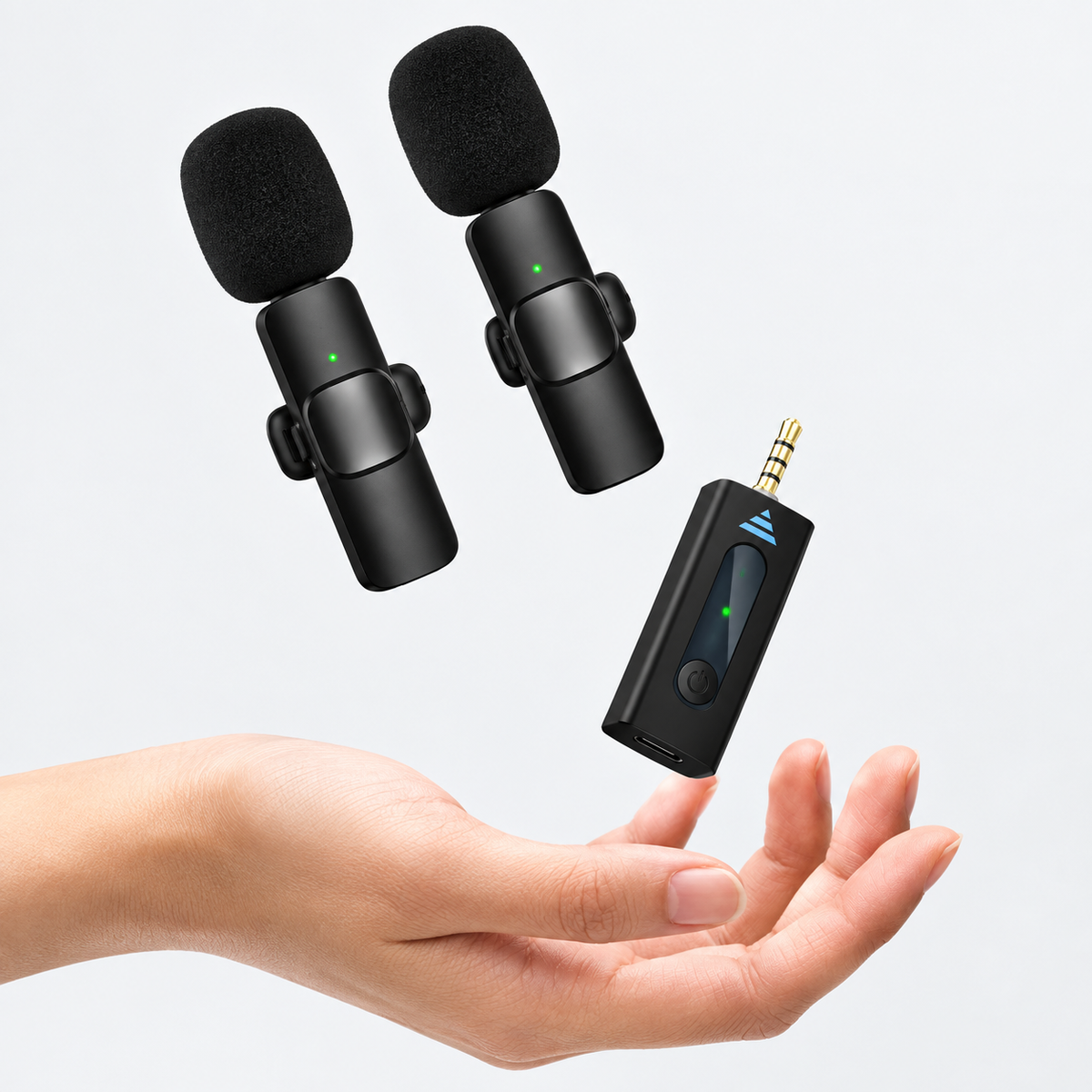 K35 Wireless Dual Microphone for Mobile & Camera | Professional Clip-On Mic System