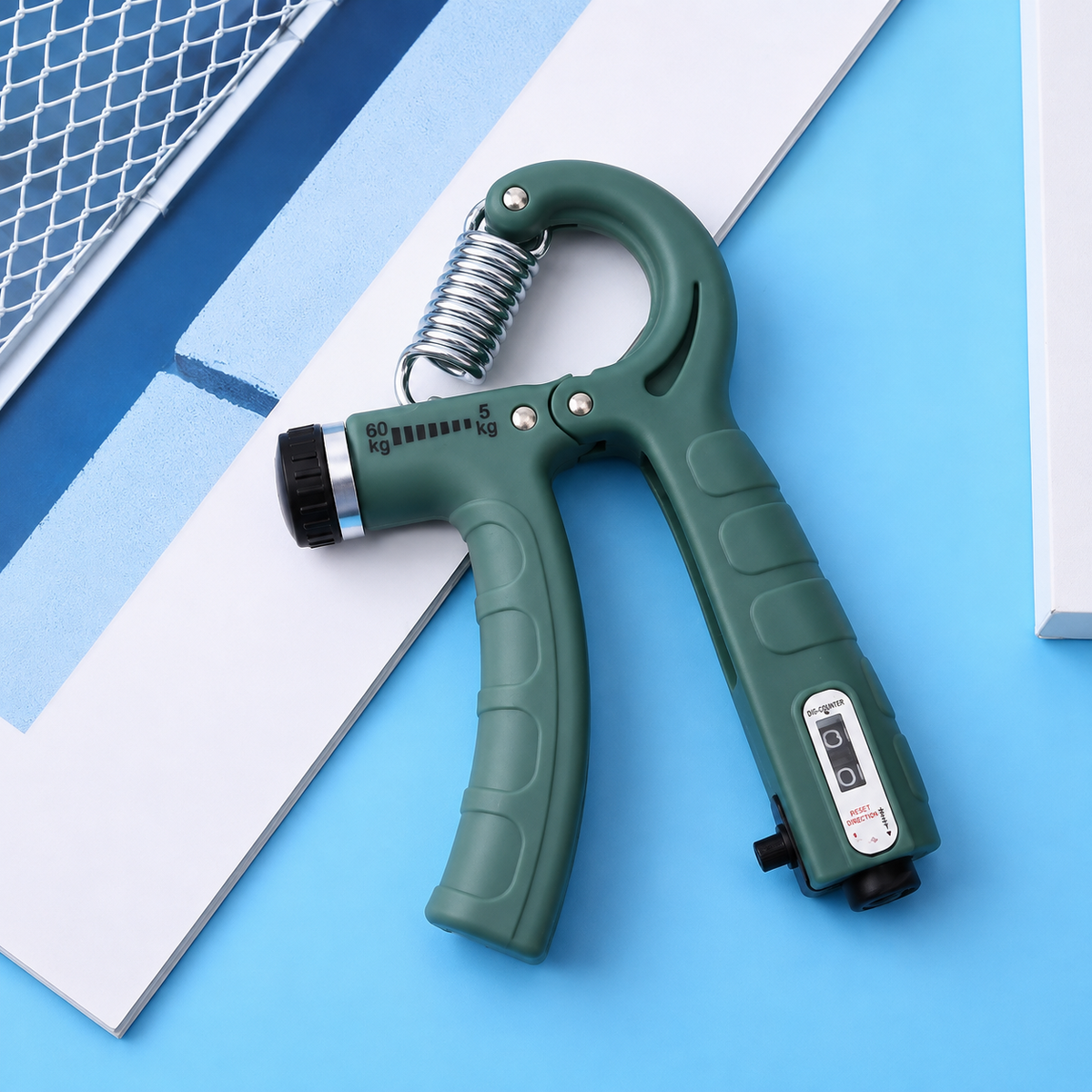 Adjustable Hand Gripper with Counter | Wrist & Forearm Strengthener | Grip Strength Trainer