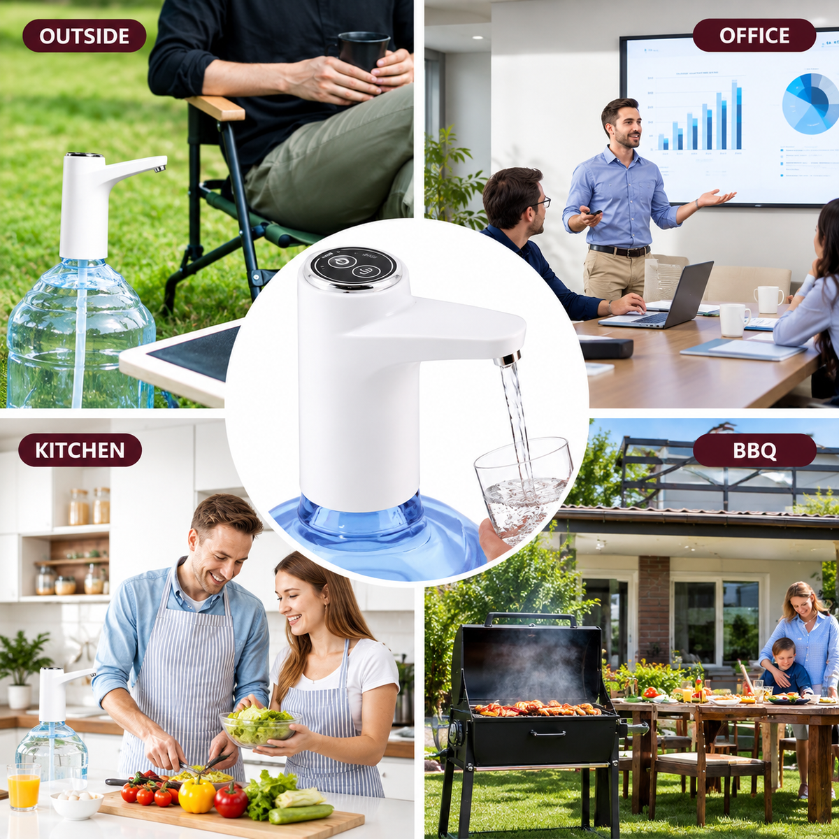 Touch Intelligent Electric Water Pump | Rechargeable Automatic Water Dispenser