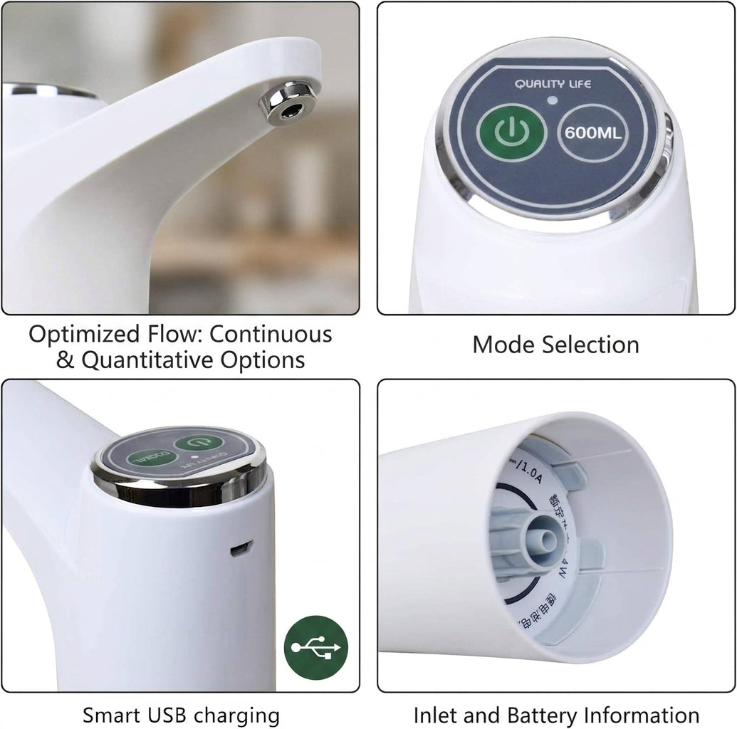 Touch Intelligent Electric Water Pump | Rechargeable Automatic Water Dispenser