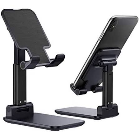 Premium Foldable Mobile & Tablet Stand | Adjustable Height & Multi-Angle Desktop Holder